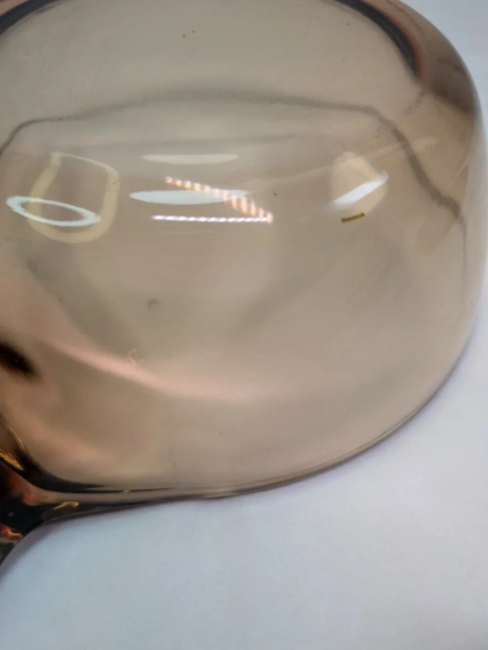 Vintage Visions Amber Glass 0.5L Saucepan & Lid Petit Pot V-0.5-B matching lid